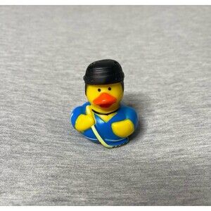 Rubber Duck Hockey Player Decor Ornament Duckie Toy